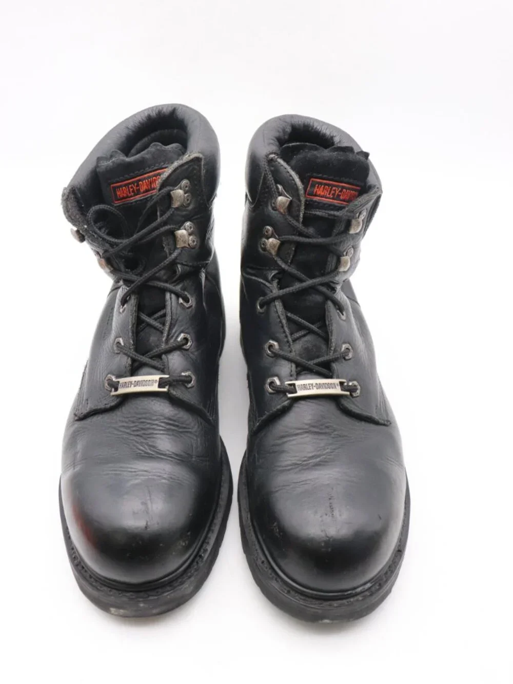 Harley Davidson Men's 13 Motor Cycles Black Leather Steel Toe Safety Moto Boots